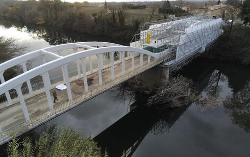 Rénovation du pont de Chusclan